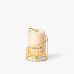 Luxe Collection - Geometric Vase, Small, Gold